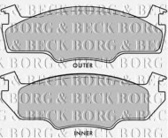 Комплект тормозных колодок BORG & BECK BBP1235