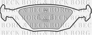Комплект тормозных колодок BORG & BECK BBP1252