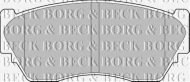 Комплект тормозных колодок BORG & BECK BBP1253