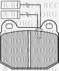 Комплект тормозных колодок BORG & BECK BBP1254