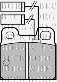 Комплект тормозных колодок BORG & BECK BBP1256