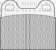Комплект тормозных колодок BORG & BECK BBP1260