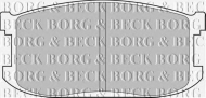 Комплект тормозных колодок BORG & BECK BBP1265