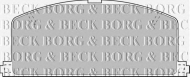 Комплект тормозных колодок BORG & BECK BBP1267