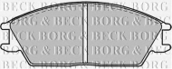 Комплект тормозных колодок BORG & BECK BBP1268