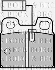 Комплект тормозных колодок BORG & BECK BBP1273