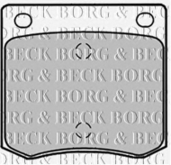Комплект тормозных колодок BORG & BECK BBP1274