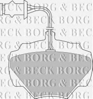 Комплект тормозных колодок BORG & BECK BBP1279
