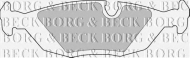 Комплект тормозных колодок BORG & BECK BBP1284