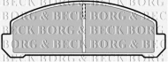 Комплект тормозных колодок BORG & BECK BBP1289