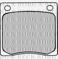 Комплект тормозных колодок BORG & BECK BBP1296