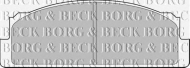 Комплект тормозных колодок BORG & BECK BBP1305