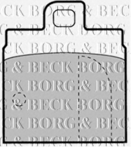 Комплект тормозных колодок BORG & BECK BBP1308