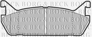 Комплект тормозных колодок BORG & BECK BBP1344