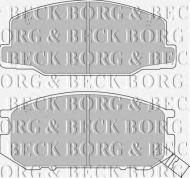 Комплект тормозных колодок BORG & BECK BBP1345