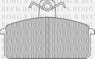 Комплект тормозных колодок BORG & BECK BBP1348