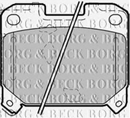 Комплект тормозных колодок BORG & BECK BBP1355