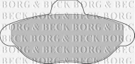 Комплект тормозных колодок BORG & BECK BBP1391