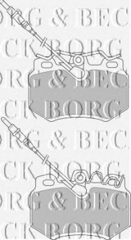 Комплект тормозных колодок BORG & BECK BBP1395