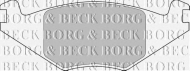 Комплект тормозных колодок BORG & BECK BBP1415