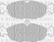 Комплект тормозных колодок BORG & BECK BBP1424