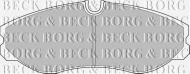 Комплект тормозных колодок BORG & BECK BBP1436