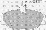 Комплект тормозных колодок BORG & BECK BBP1438