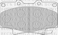 Комплект тормозных колодок BORG & BECK BBP1442