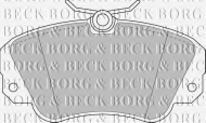 Комплект тормозных колодок BORG & BECK BBP1448