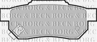 Комплект тормозных колодок BORG & BECK BBP1453