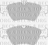 Комплект тормозных колодок BORG & BECK BBP1454