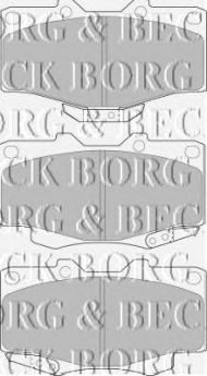 Комплект тормозных колодок BORG & BECK BBP1469