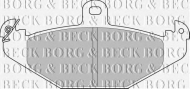 Комплект тормозных колодок BORG & BECK BBP1478
