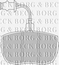 Комплект тормозных колодок BORG & BECK BBP1481
