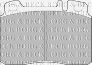 Комплект тормозных колодок BORG & BECK BBP1492
