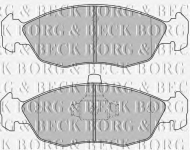 Комплект тормозных колодок BORG & BECK BBP1505