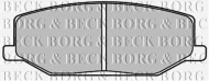 Комплект тормозных колодок BORG & BECK BBP1524