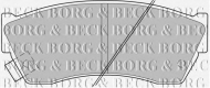 Комплект тормозных колодок BORG & BECK BBP1529