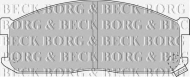 Комплект тормозных колодок BORG & BECK BBP1536