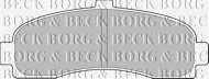 Комплект тормозных колодок BORG & BECK BBP1541