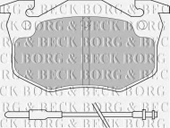 Комплект тормозных колодок BORG & BECK BBP1545