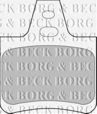 Комплект тормозных колодок BORG & BECK BBP1550