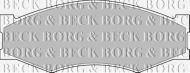 Комплект тормозных колодок BORG & BECK BBP1551