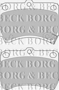 Комплект тормозных колодок BORG & BECK BBP1553