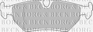Комплект тормозных колодок BORG & BECK BBP1556