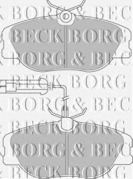Комплект тормозных колодок BORG & BECK BBP1567