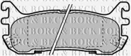 Комплект тормозных колодок BORG & BECK BBP1584