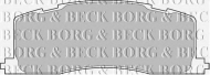 Комплект тормозных колодок BORG & BECK BBP1593