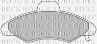 Комплект тормозных колодок BORG & BECK BBP1600