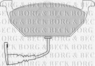 Комплект тормозных колодок BORG & BECK BBP1617